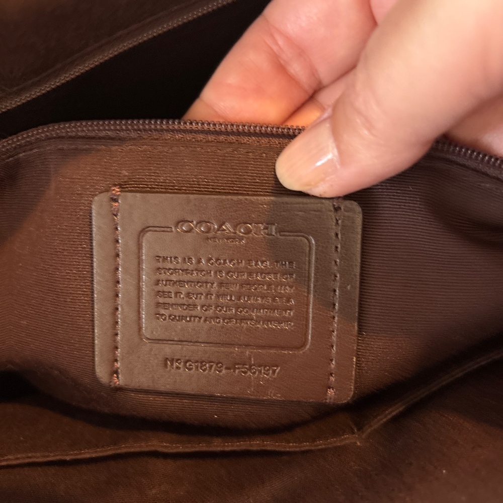 Coach Pink Leather Tote with Gold Hardware - Picture 9 of 15